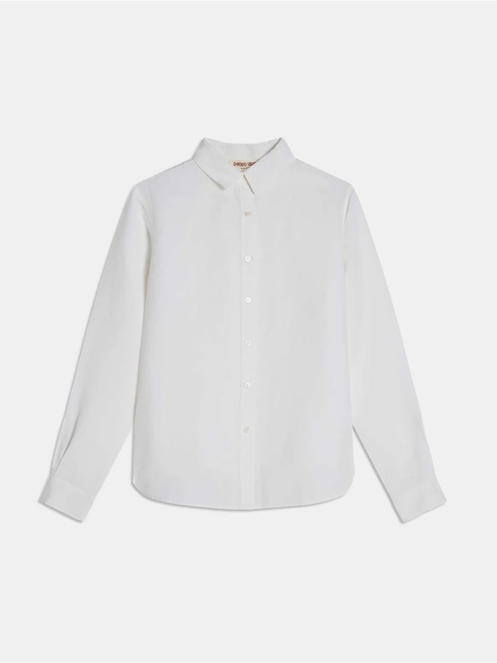 Emporio Sirenuse Light Wind Sparrow Shirt in White Linen US 6 NWT